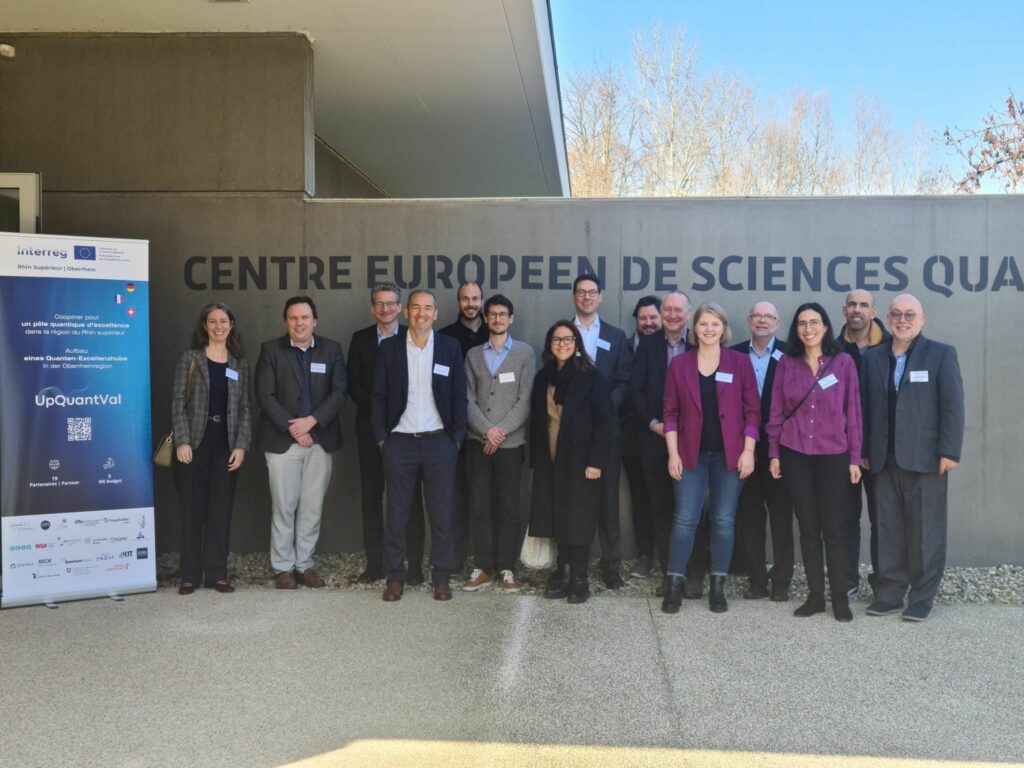 The UpQuantVal consortium members gathered in Strasbourg during the project launch in March 3, 2025.